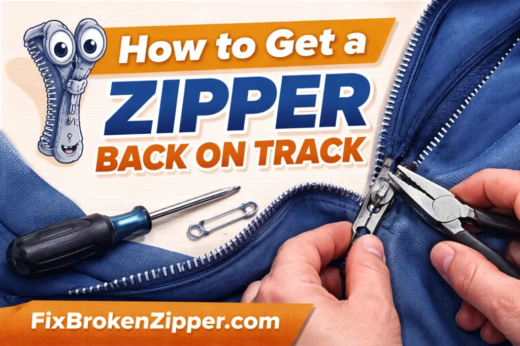 How to Get a Zipper Back on Track