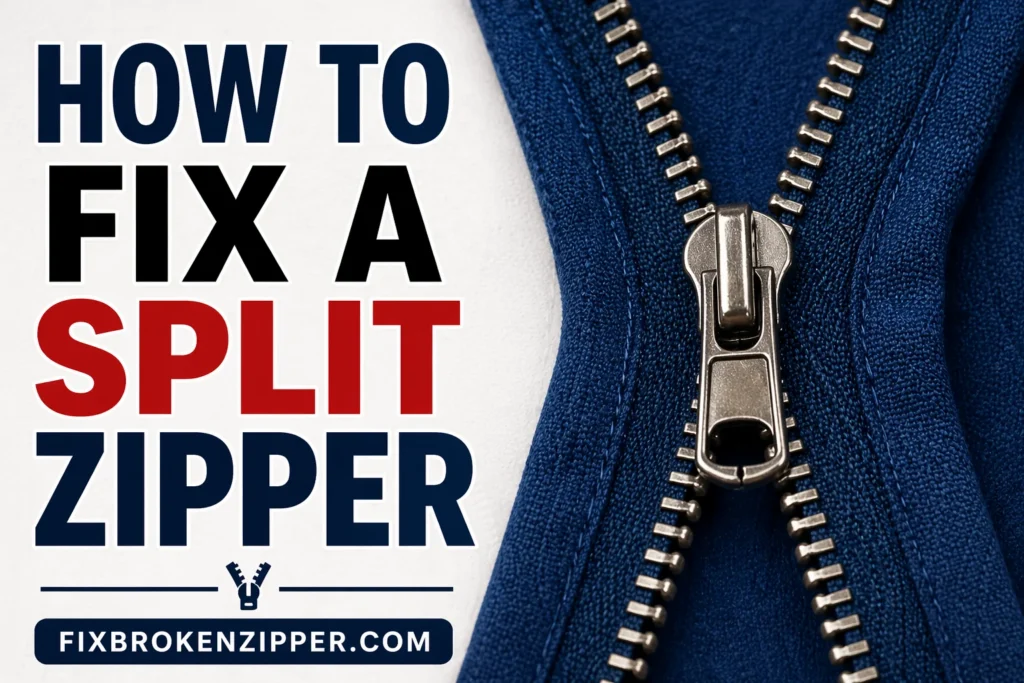 How to Fix a Split Zipper