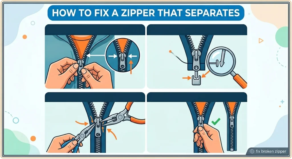 How to Fix a Zipper That Separates
