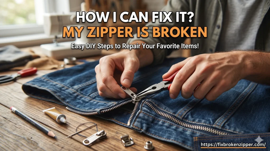 My Zipper Is Broken; How I Can Fix It?