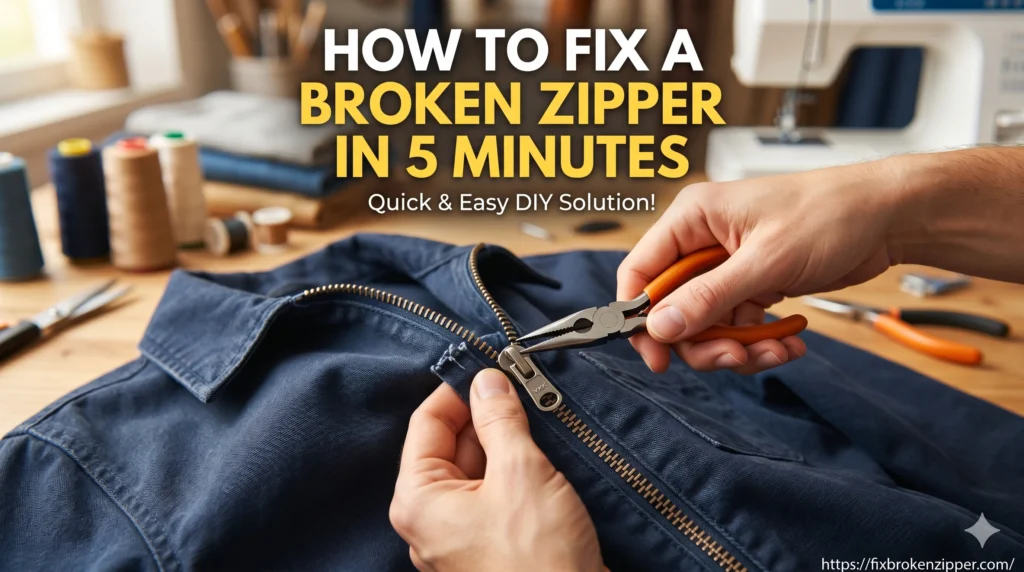 How to Fix a Broken Zipper in 5 Minutes