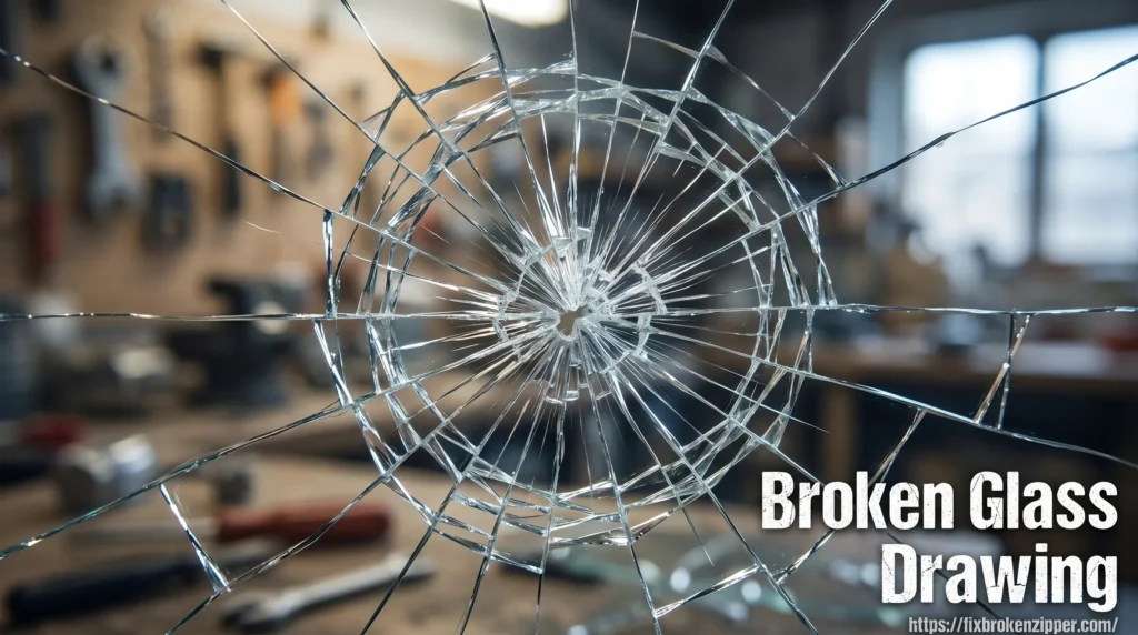 Broken Glass Drawing Broken Glass Drawing