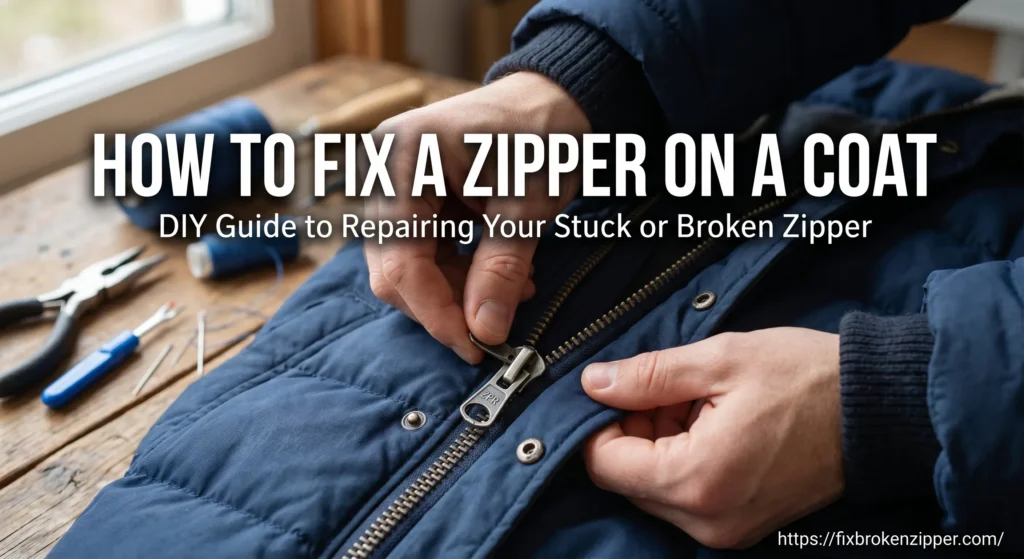 How to Fix a Zipper on a Coat