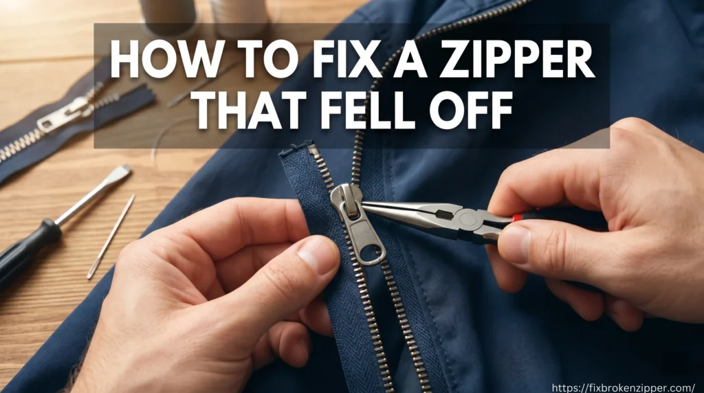 How to Fix a Zipper That Fell Off